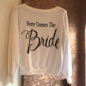 Wildfox Here Comes the Bride cozy sweatshirt